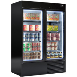 Vitrina congelator pentru supermarket GGM Gastro TKI1310S (Black)