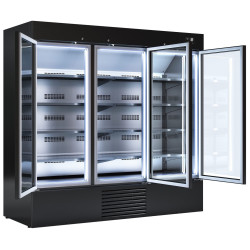 Морозильная витрина для магазина GGM Gastro TKI2030S (Black) Thumb