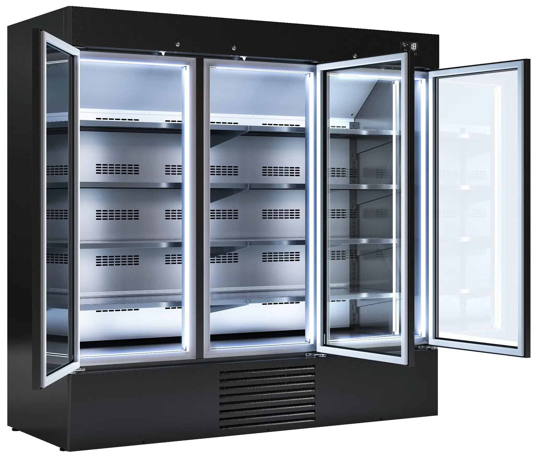 Морозильная витрина для магазина GGM Gastro TKI2030S (Black) - 3