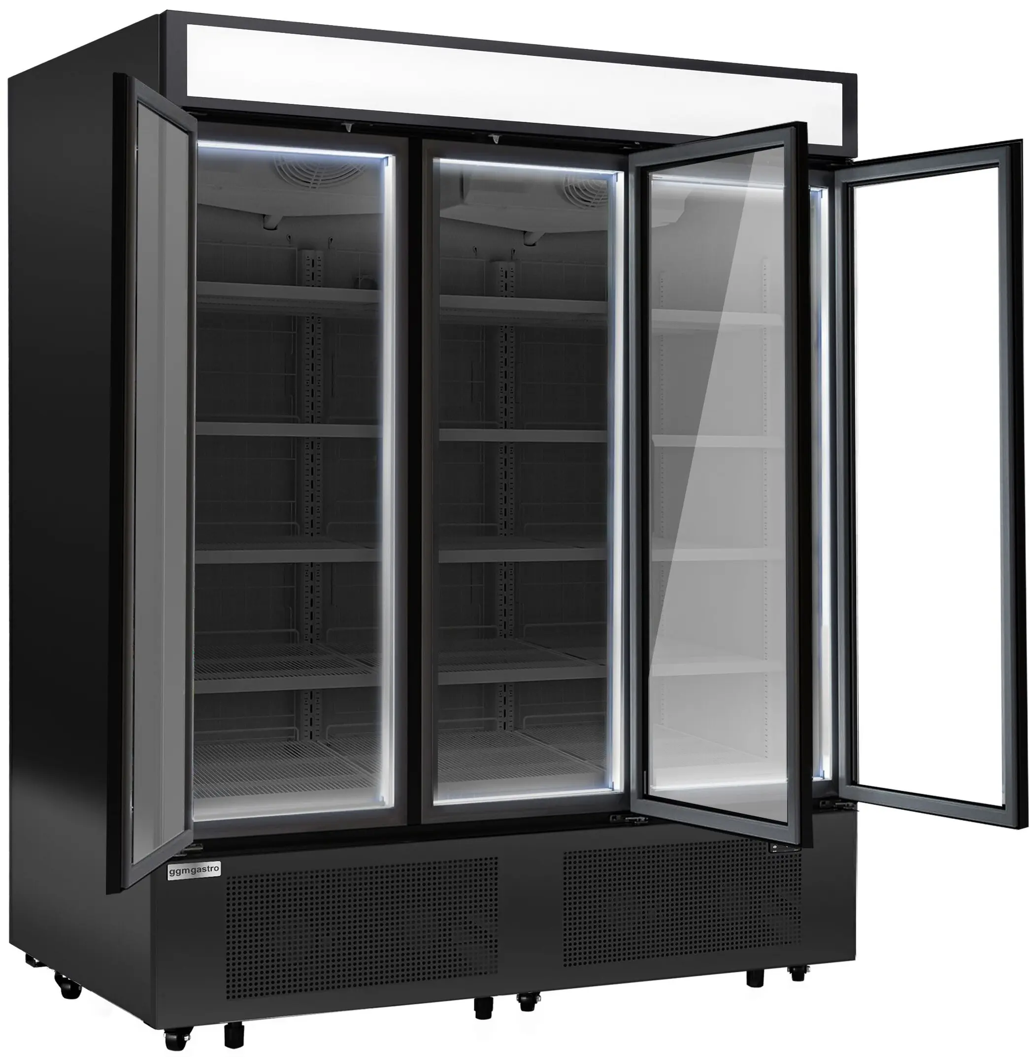 Vitrina congelator pentru supermarket GGM Gastro TKSU891 (Black) - 3