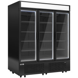 Vitrina congelator pentru supermarket GGM Gastro TKSU891 (Black) Thumb