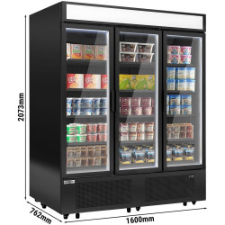 Vitrina congelator pentru supermarket GGM Gastro TKSU891 (Black) Thumb