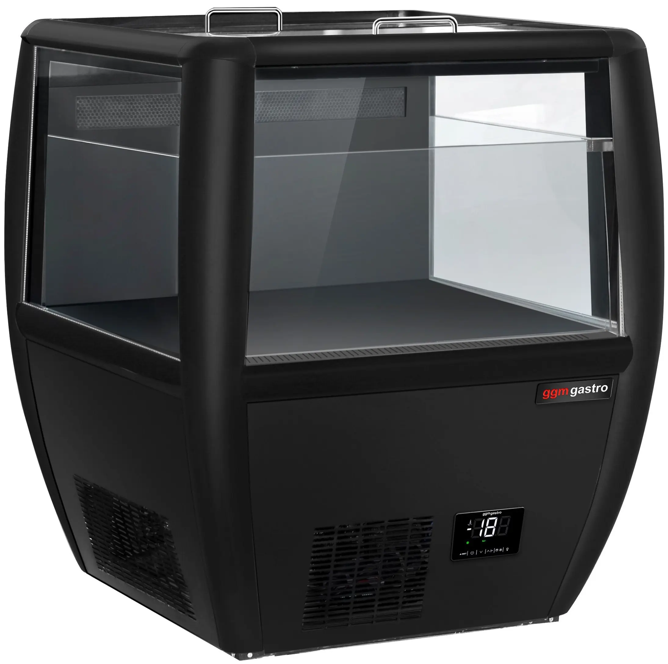 Vitrina congelator pentru supermarket GGM Gastro TTS87GS (Black) - 2
