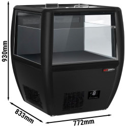 Vitrina congelator pentru supermarket GGM Gastro TTS87GS (Black) Thumb