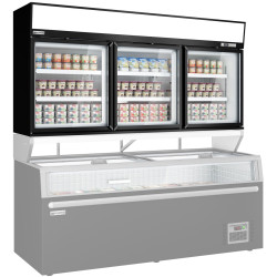 Vitrina congelator pentru supermarket GGM Gastro WTBIC3 (Black) Thumb