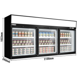 Vitrina congelator pentru supermarket GGM Gastro WTBIC3 (Black) Thumb