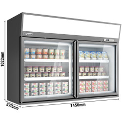 Vitrina congelator pentru supermarket GGM Gastro WTGIC2 (Grey) Thumb