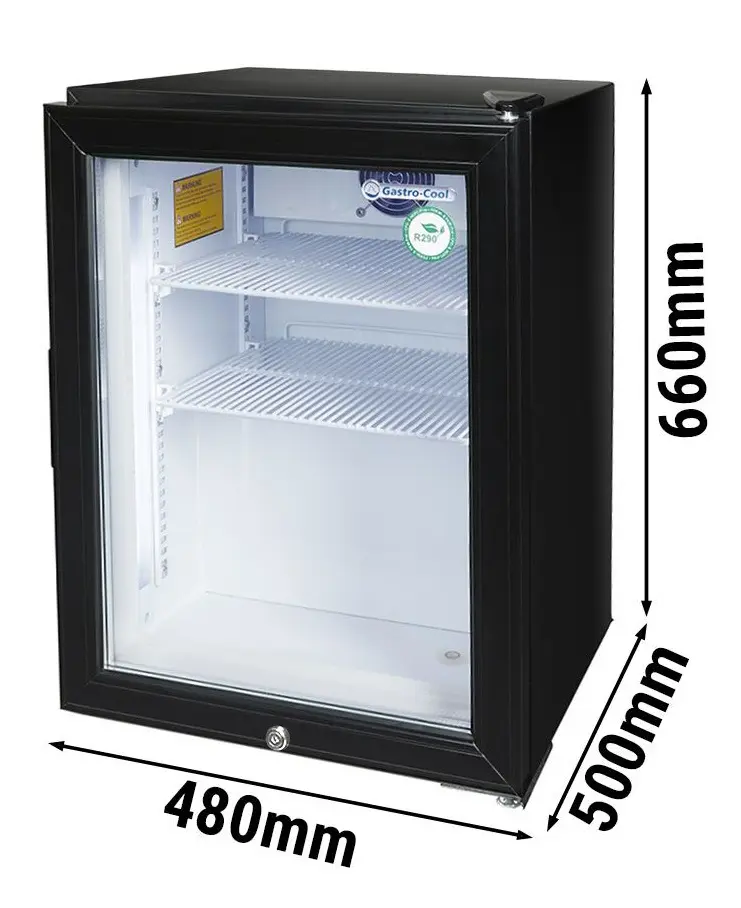 Vitrina congelatoare mini-bar GGM Gastro-Cool 542200 (Black) - 10