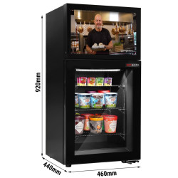 Морозильная витрина мини-бар GGM Gastro METKHA449S (Black) Thumb