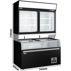 Морозильная витрина с бонетой GGM Gastro WTBIC2#TIEBIC2 (Black) Thumb