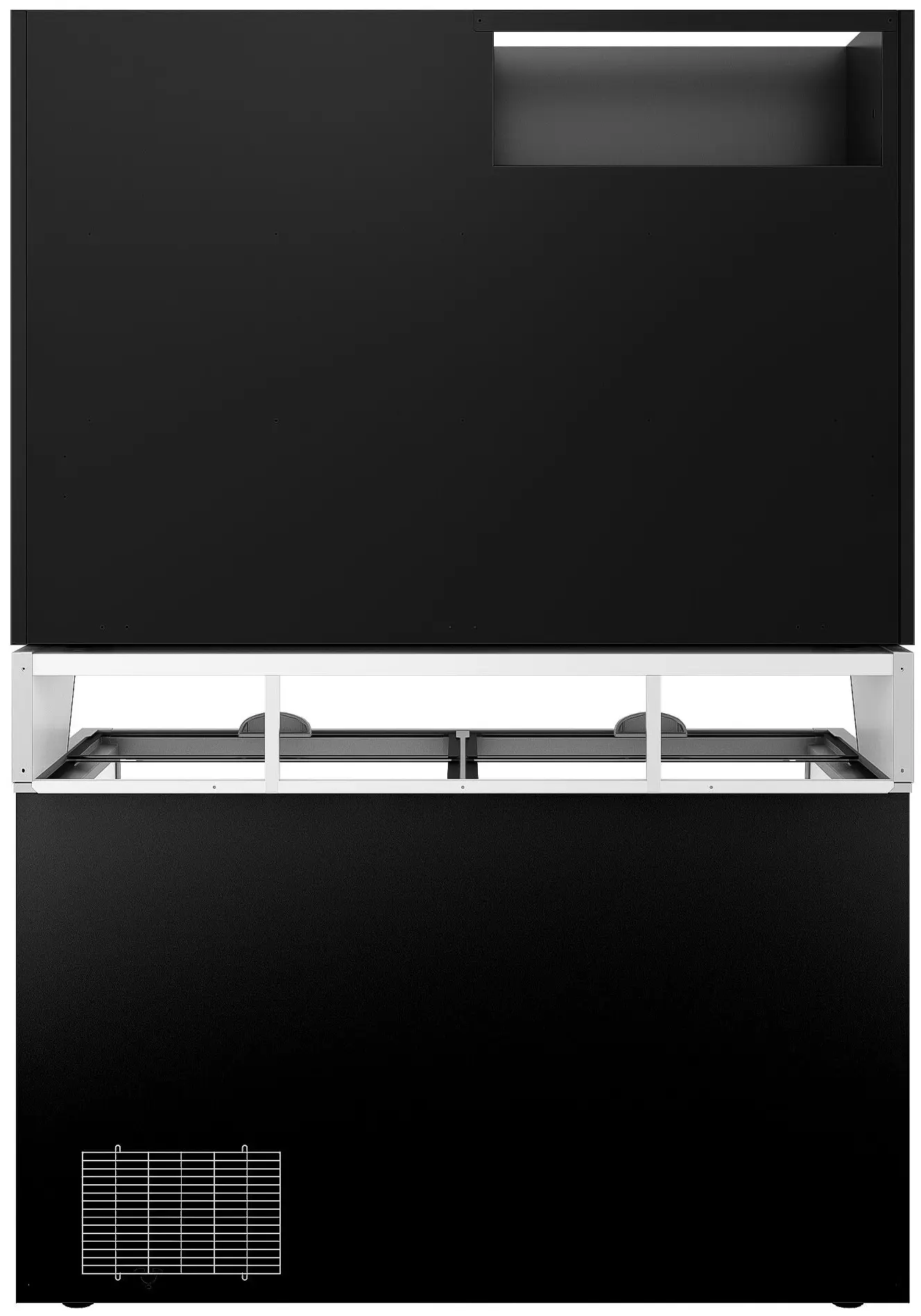 Морозильная витрина с бонетой GGM Gastro WTBIC2#TIEBIC2 (Black) - 7