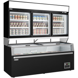 Vitrina congelatoare cu insulă GGM Gastro WTBIC3#TIEBIC3 (Black)