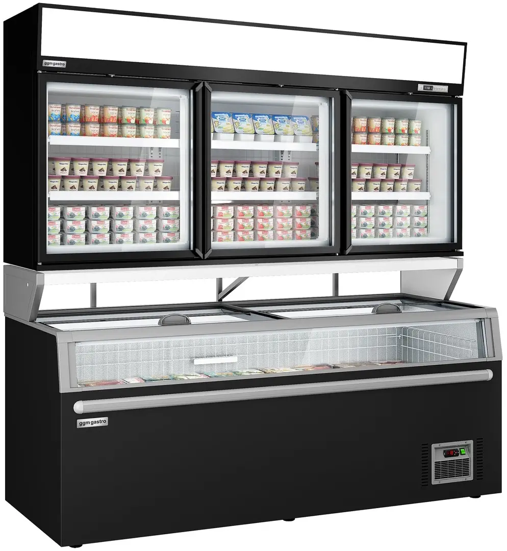 Vitrina congelatoare cu insulă GGM Gastro WTBIC3#TIEBIC3 (Black)