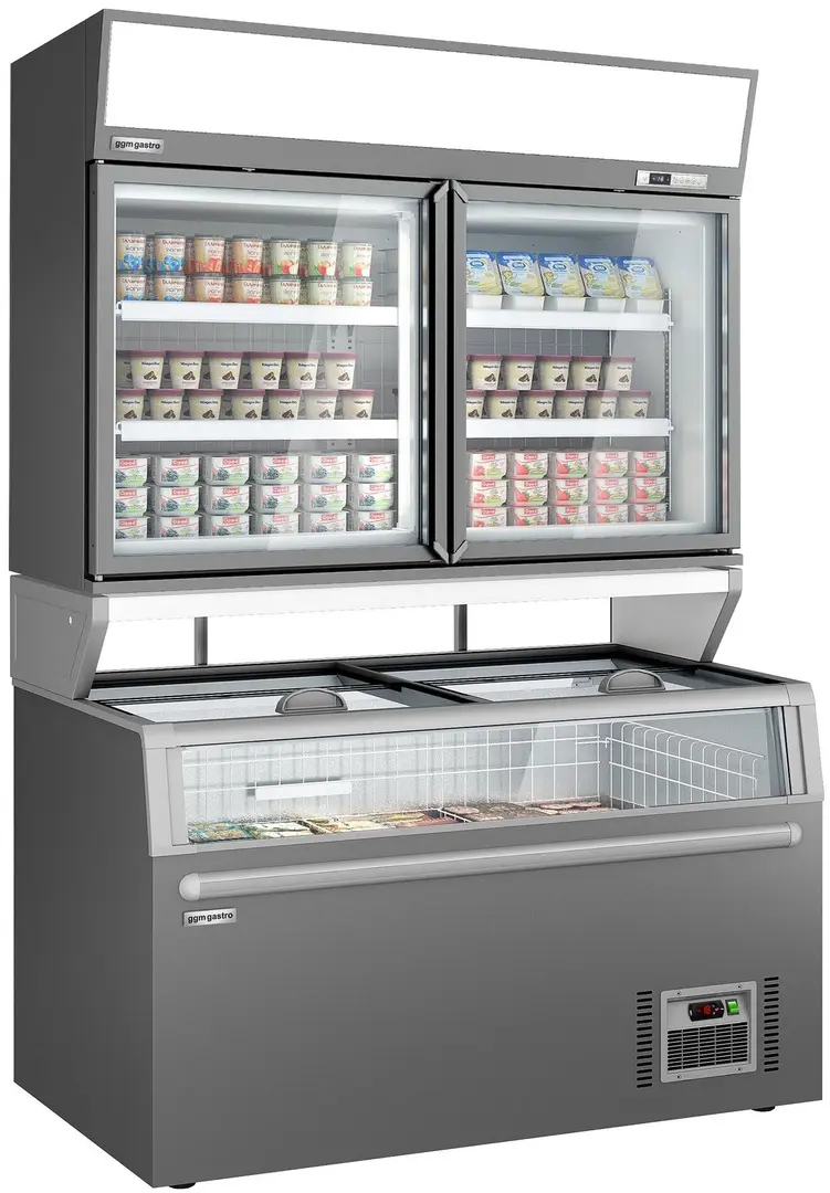 Vitrina congelatoare cu insulă GGM Gastro WTGIC2#TIEGIC2 (Grey)