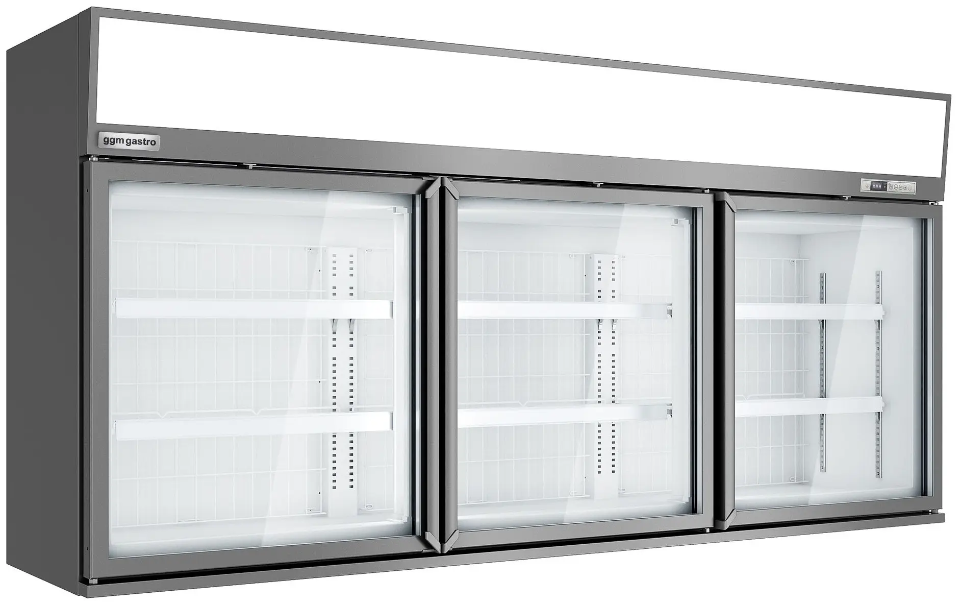 Морозильная витрина с бонетой GGM Gastro WTGIC3#TIEGIC3 (Grey) - 3