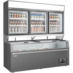 Vitrina congelatoare cu insulă GGM Gastro WTGIC3#TIEGIC3 (Grey)
