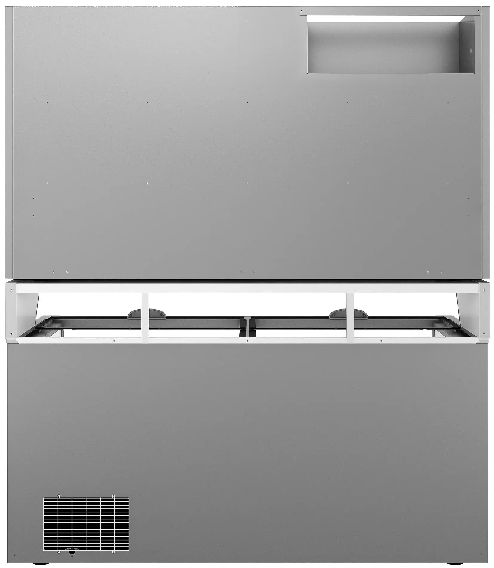 Морозильная витрина с бонетой GGM Gastro WTGIC3#TIEGIC3 (Grey) - 7