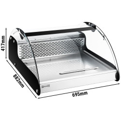 Vitrina frigorifica de masa pentru pește GGM Gastro TKVNR108E (Black/Inox) Thumb