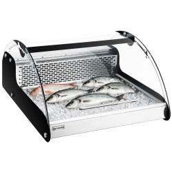 Vitrina frigorifica de masa pentru pește GGM Gastro TKVNR108E (Black/Inox)