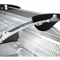 Vitrina frigorifica de masa pentru pește GGM Gastro TKVNR108E (Black/Inox) Thumb