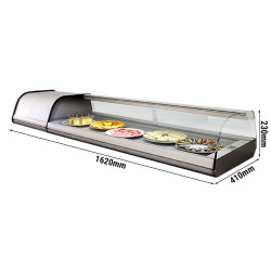 Настольная холодильная витрина GGM Gastro ATEI164 (Inox) Thumb