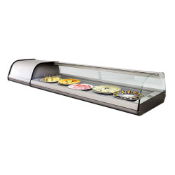 Настольная холодильная витрина GGM Gastro ATEI164 (Inox)