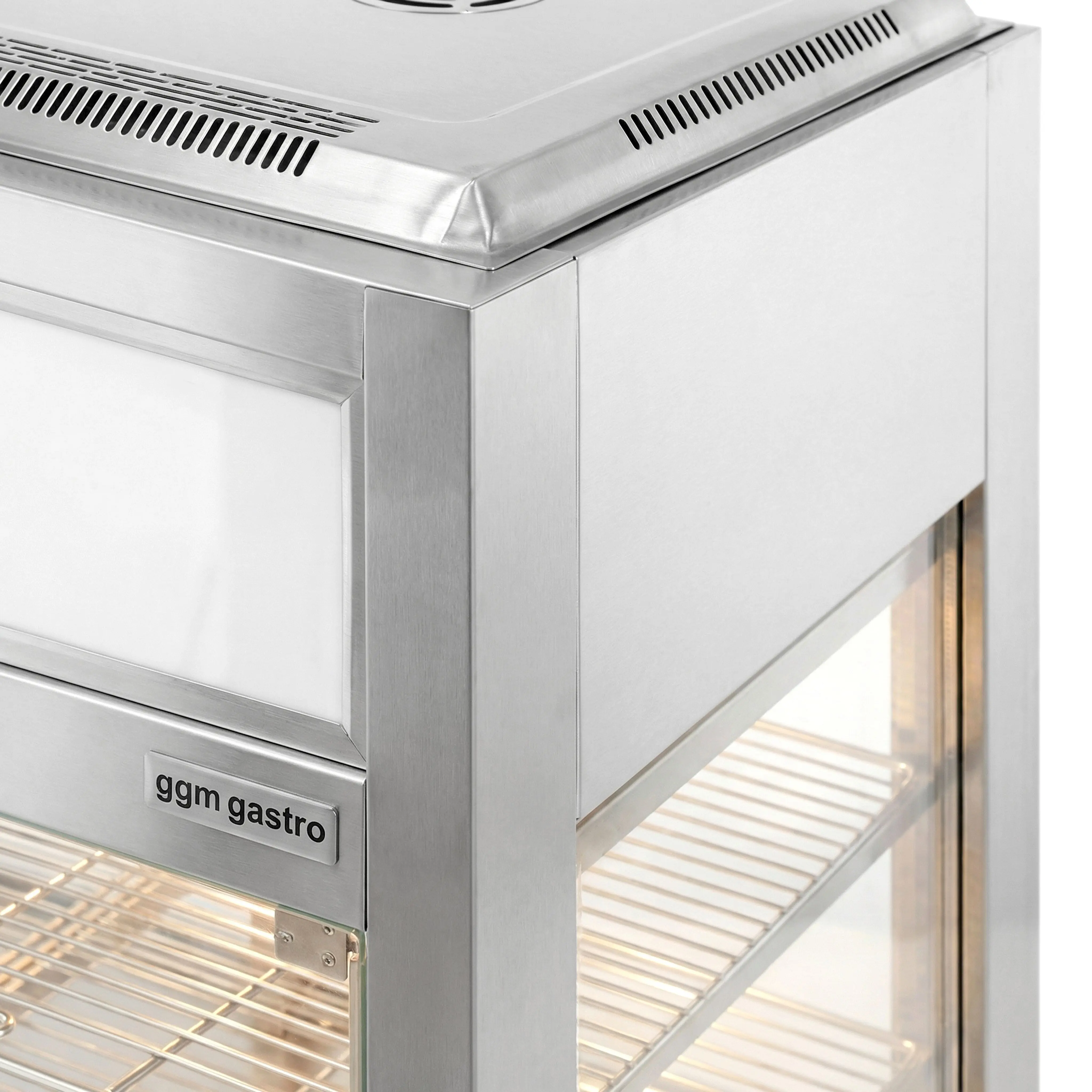 Vitrina frigorifica de masa GGM Gastro KTH1435N (Inox) - 3