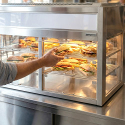 Vitrina frigorifica de masa GGM Gastro KTH1435N (Inox) Thumb