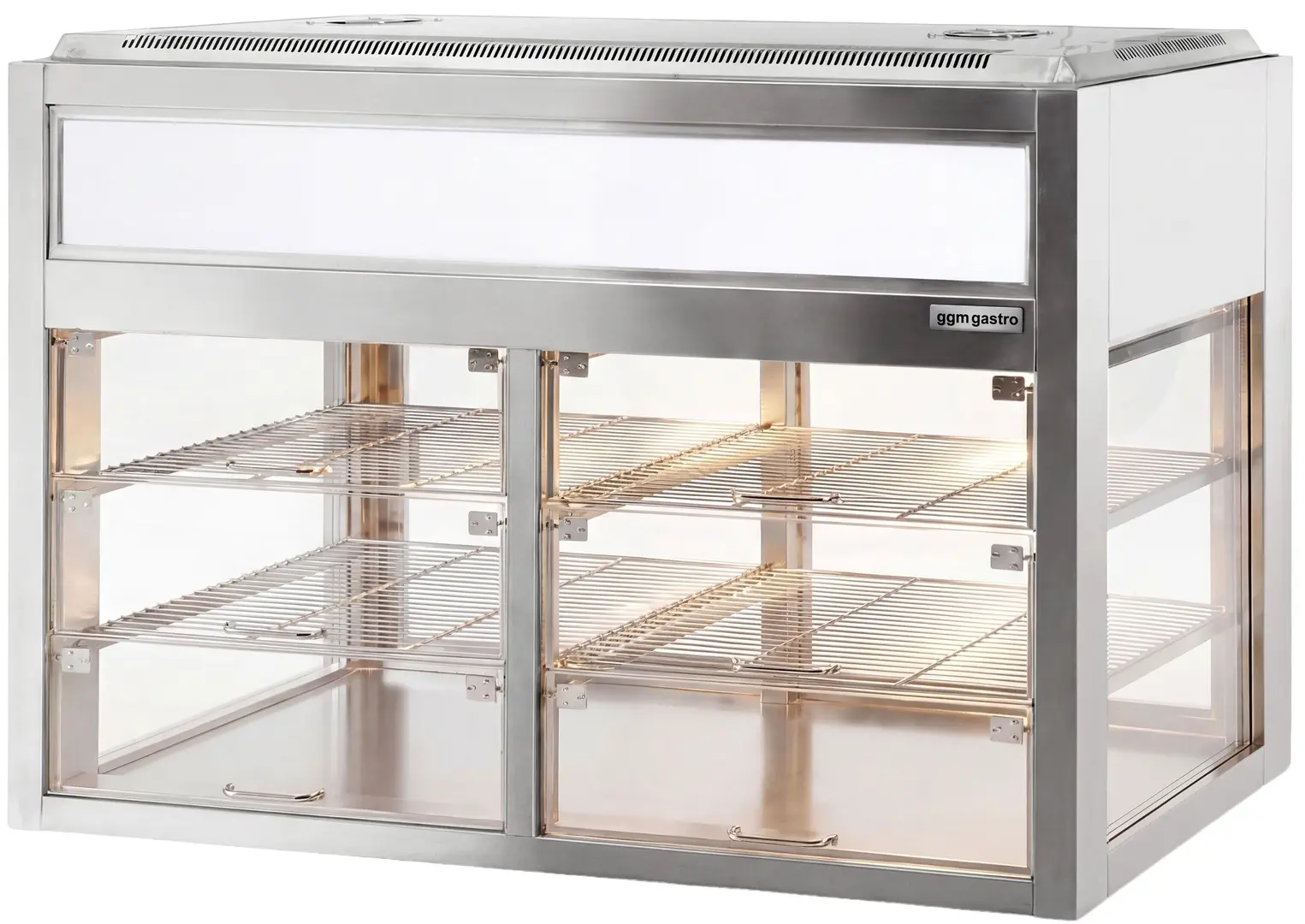 Vitrina frigorifica de masa GGM Gastro KTH1435N (Inox)