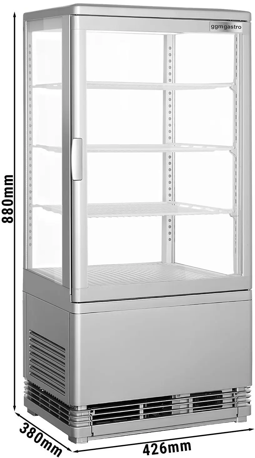 Vitrina frigorifica de masa GGM Gastro PVNR72E (Silver) - 4