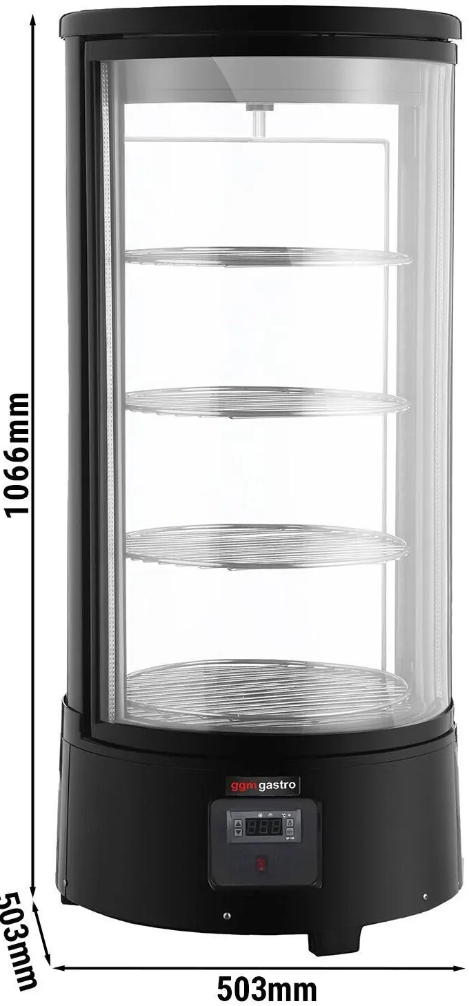 Vitrina frigorifica de masa GGM Gastro PVNR72R (Black) - 6