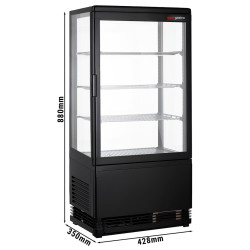Настольная холодильная витрина GGM Gastro PVNR72S (Black) Thumb