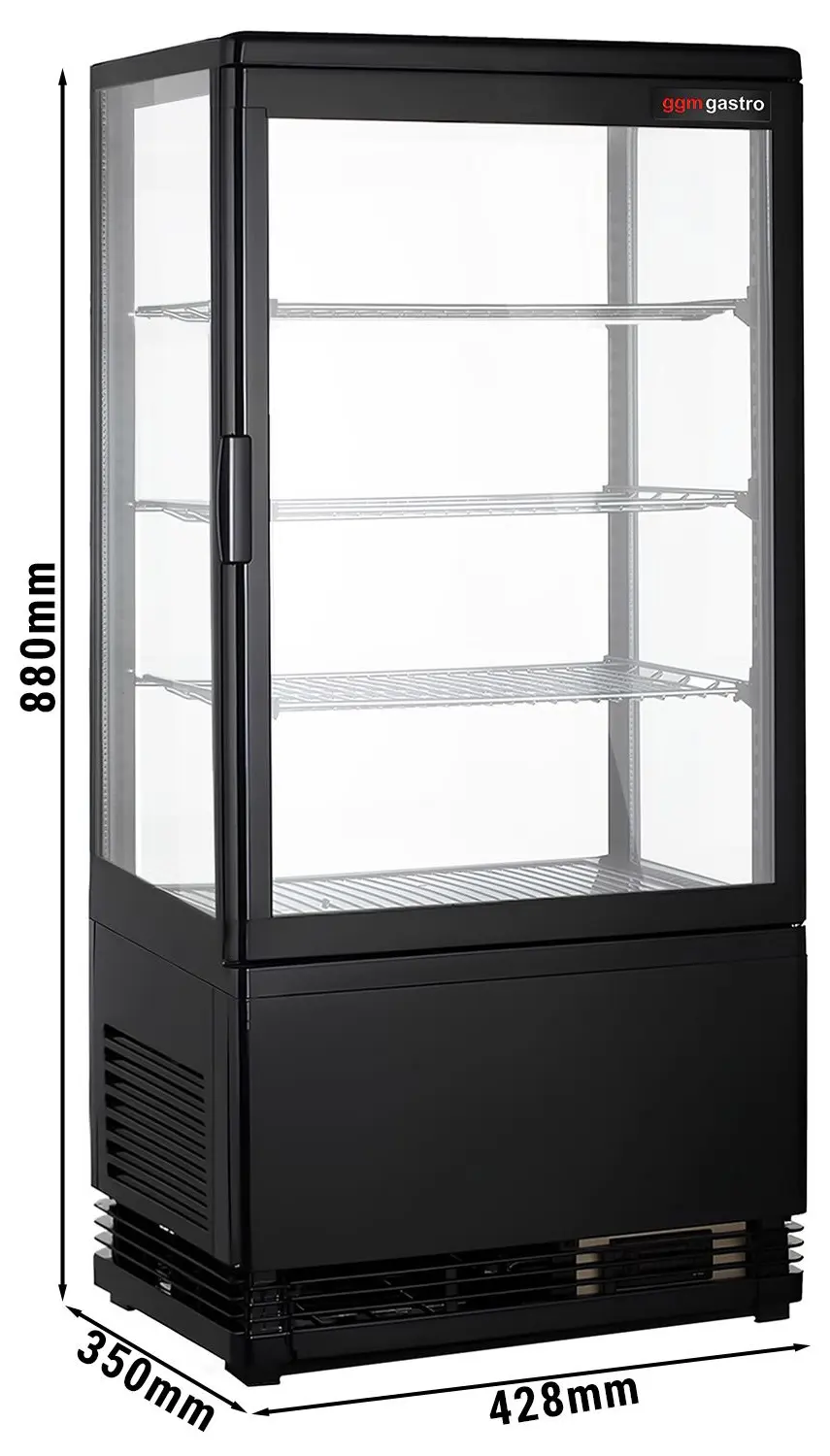 Настольная холодильная витрина GGM Gastro PVNR72S (Black) - 2