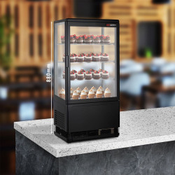 Настольная холодильная витрина GGM Gastro PVNR72S (Black) Thumb
