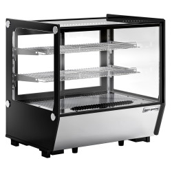 Настольная холодильная витрина GGM Gastro TKVGNR120 (Inox/Black) Thumb