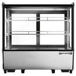 Настольная холодильная витрина GGM Gastro TKVGNR120 (Inox/Black) Thumb