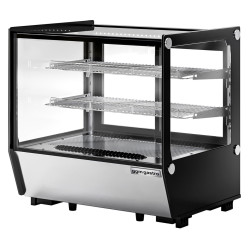 Настольная холодильная витрина GGM Gastro TKVGNR120 (Inox/Black) Thumb