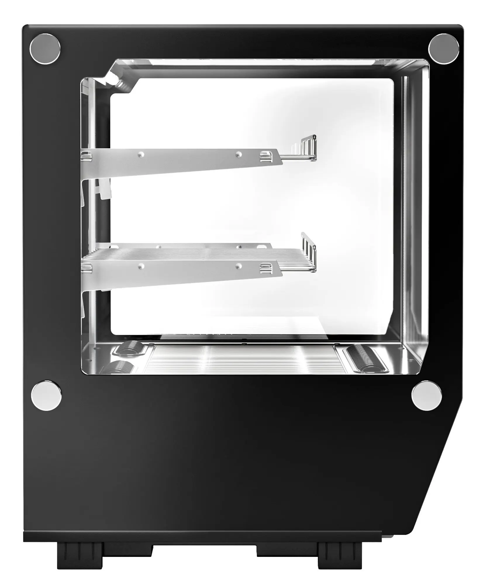 Настольная холодильная витрина GGM Gastro TKVGNR120 (Inox/Black) - 6