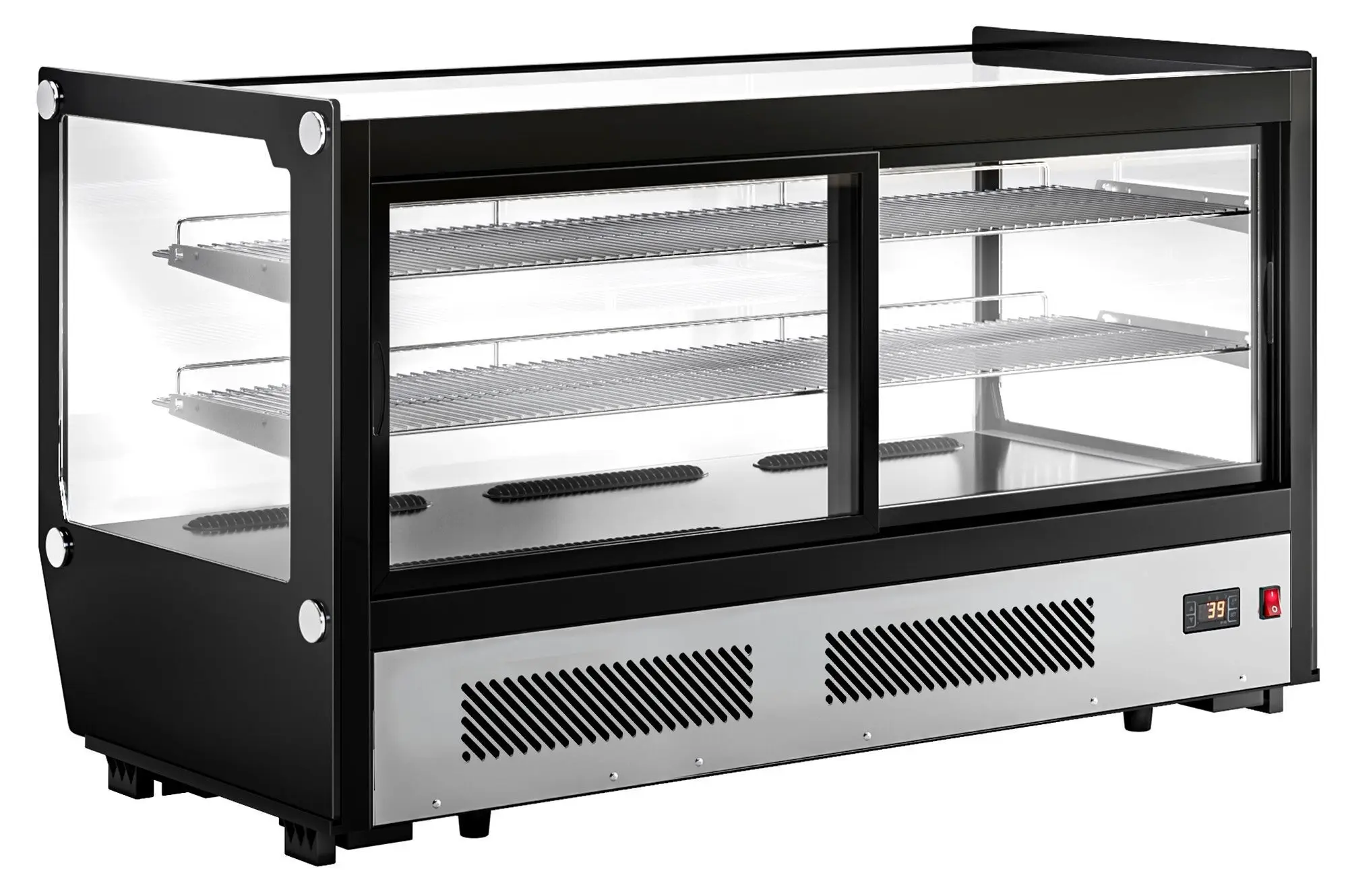 Настольная холодильная витрина GGM Gastro TKVGNR200 (Black) - 5