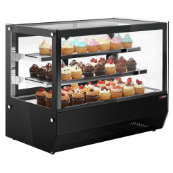 Настольная холодильная витрина GGM Gastro TKVH700 (Black)