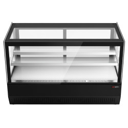 Настольная холодильная витрина GGM Gastro TKVH700 (Black) Thumb
