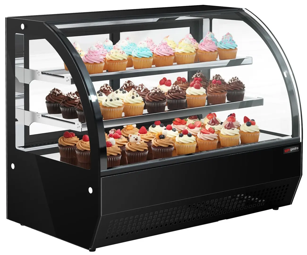 Vitrina frigorifica de masa GGM Gastro TKVH700R (Black)