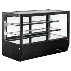 Настольная холодильная витрина GGM Gastro TKVH900 (Black) Thumb