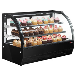 Настольная холодильная витрина GGM Gastro TKVH900R (Black)