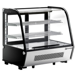 Настольная холодильная витрина GGM Gastro TKVNR120 (Black/Inox) Thumb