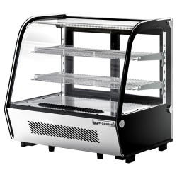 Настольная холодильная витрина GGM Gastro TKVNR120 (Black/Inox) Thumb