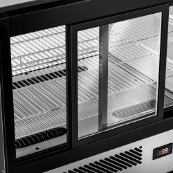 Настольная холодильная витрина GGM Gastro TKVNR120 (Black/Inox) Thumb