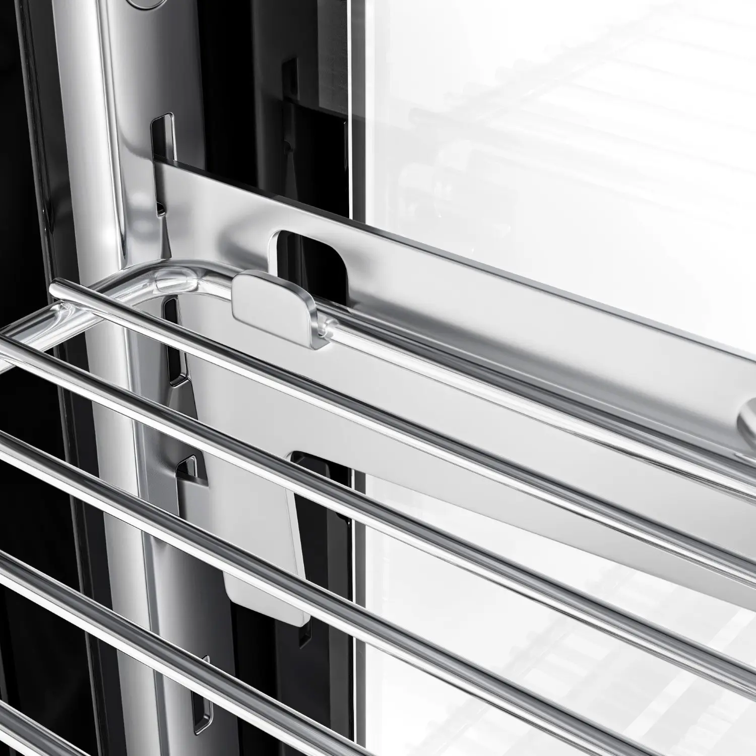Настольная холодильная витрина GGM Gastro TKVNR120 (Black/Inox) - 9