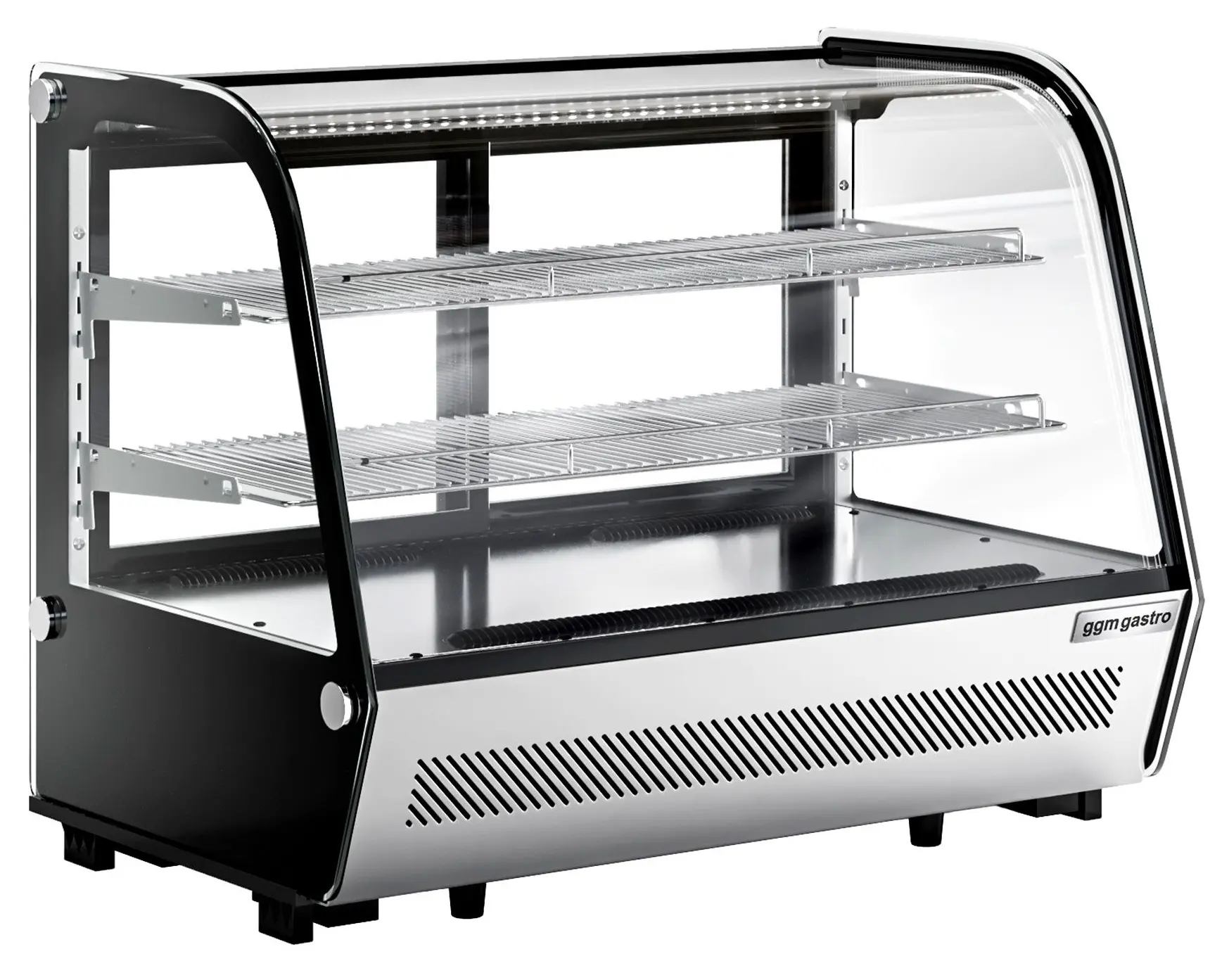 Настольная холодильная витрина GGM Gastro TKVNR160 (Silver/Black) - 2