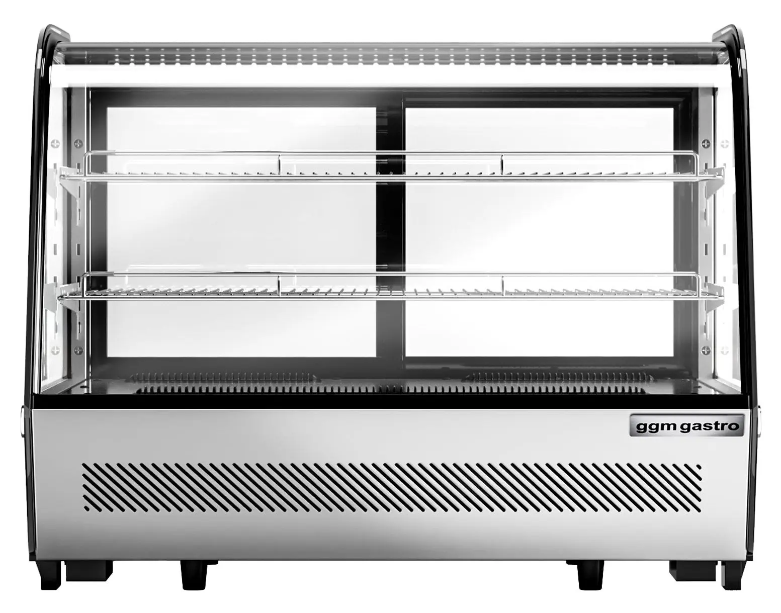 Настольная холодильная витрина GGM Gastro TKVNR160 (Silver/Black) - 3